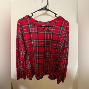 ✨Lauren Ralph Lauren Pajama Top Size L